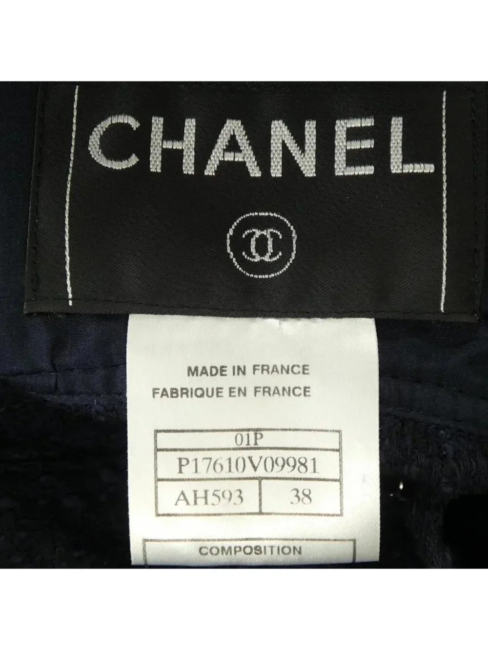 Chanel 01P Vintage Shirt Navy